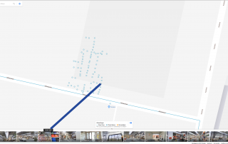 Hoe de opbouw van de 3D scan eruit ziet voor het maken van een 3D winkel